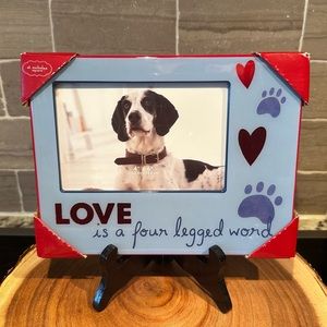 St Nicholas Square “Love is a four legged word” Photo Frame for Dogs or Cats